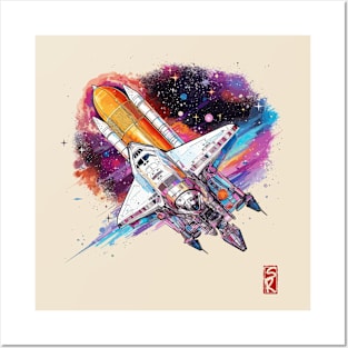 Space rocket Posters and Art